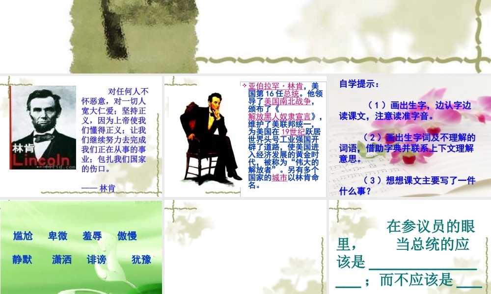 《鞋匠的儿子》PPT课件