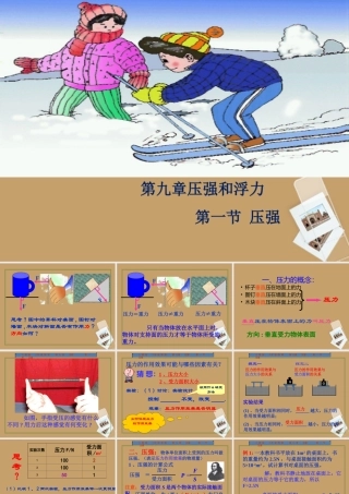 八年级物理下册 9.1压强课件1 (新版)新人教版 课件