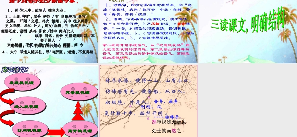 八年级语文上册 第五单元第21课(桃花源记)课件 人教新课标版 课件