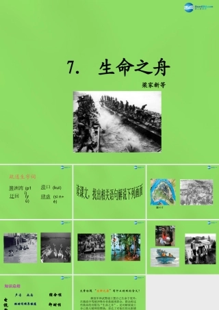 八年级语文上册 7 生命之舟课件 语文版 课件