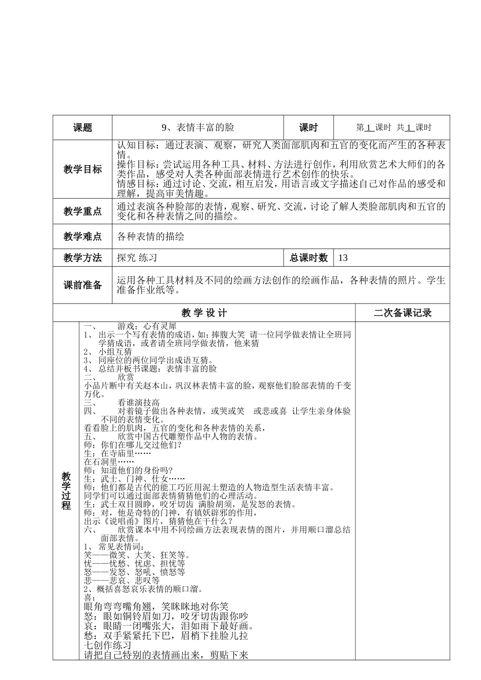 表情丰富的脸_第2页