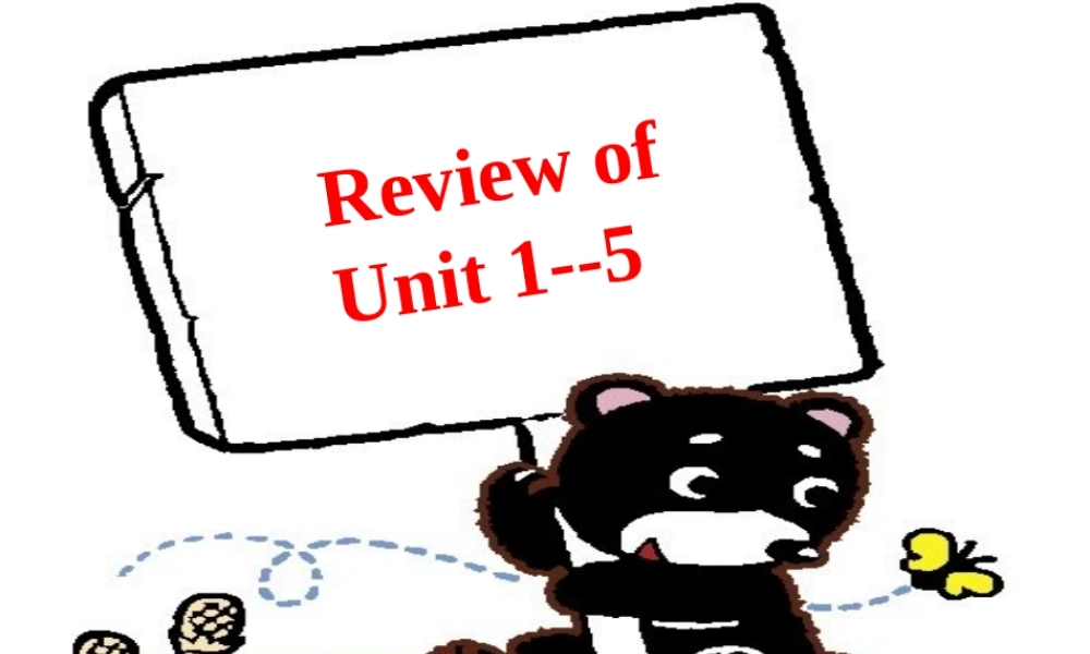 九年级英语 Review of Unit1-5练习 人教新目标版 试题