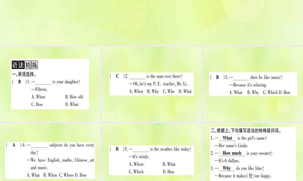 七年级英语上册 Unit 8 Countries around the World语法精练及易错归纳课件 (新版)冀教版 课件