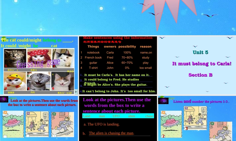 九年级英语 unit5 sectionb课件 人教新目标版 课件