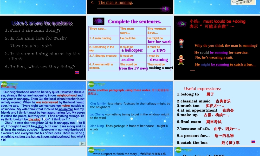 九年级英语 unit5 sectionb课件 人教新目标版 课件