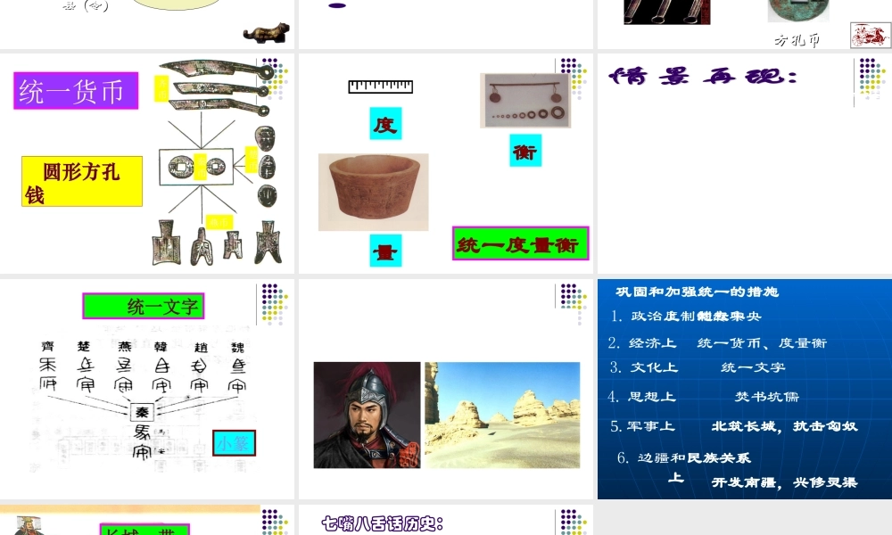 中学七年级历史(秦的统一)课件  课件