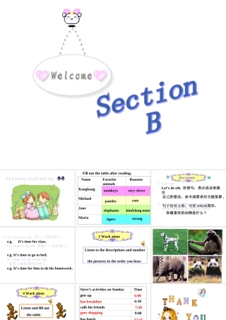 七年级英语上册Unit4 Topic 3 Section B  课件湘教版 课件