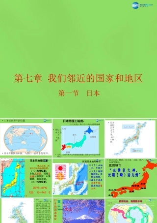 中学七年级地理下册(7.1 日本)课件 (新版)新人教版 课件