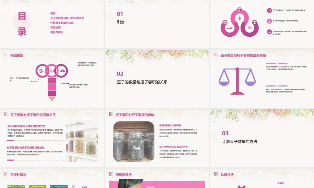瓶子中有多少粒豆子课件