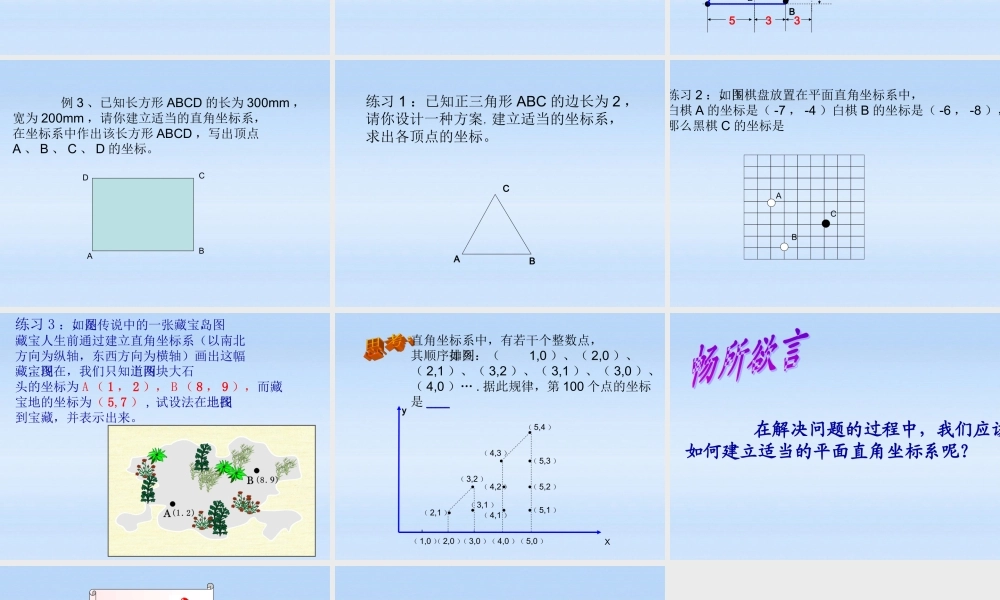 初中数学 平面直角坐标系2课件