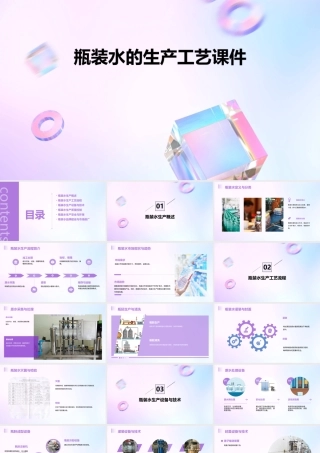 瓶装水的生产工艺课件