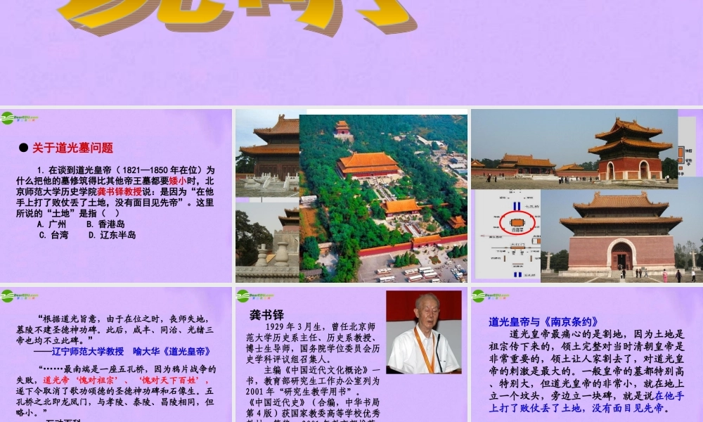 中考历史 说明解读课件