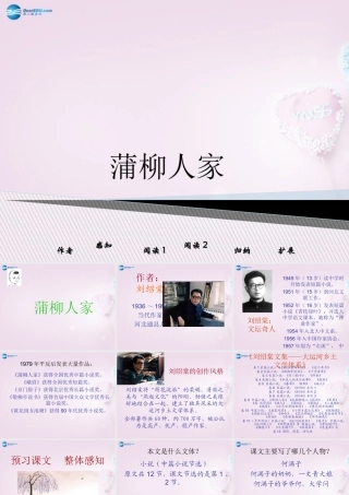 九年级语文下册 6(蒲柳人家)课件1 新人教版 课件