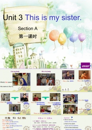 七年级英语上册 unit3第一课时课件 人教新课标版 课件