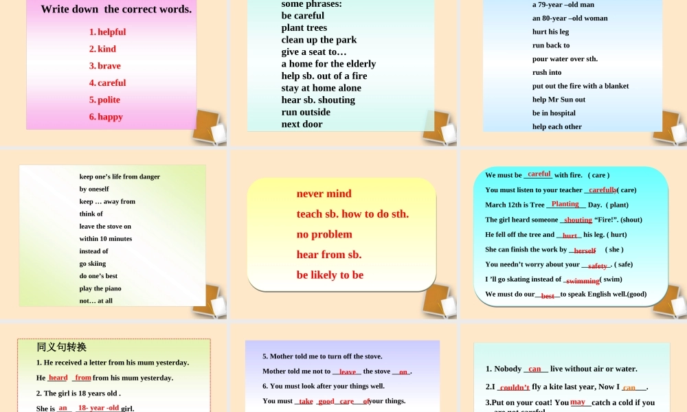 七年级英语下册 Unit5 Main task & Checkout同步授课优质课件 牛津版 课件