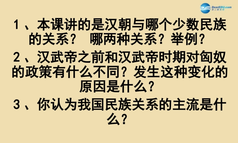 中考历史(汉通西域和丝绸之路)复习课件2 课件