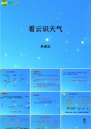 七年级语文上册 (看云识天气)课件 人教新课标版 课件