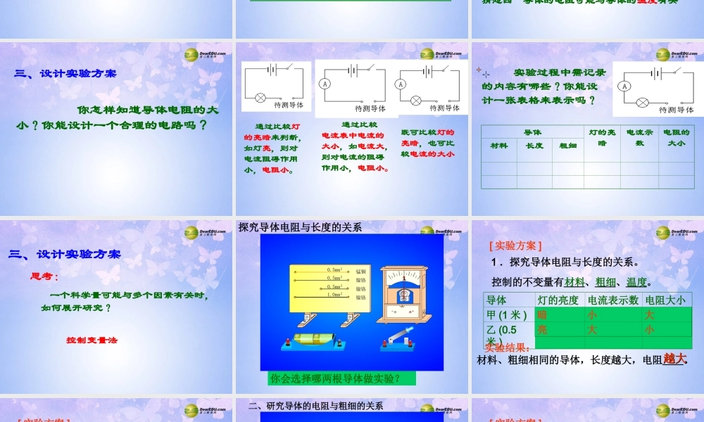 九年级物理上册 163 电阻课件 (新版)新人教版 课件