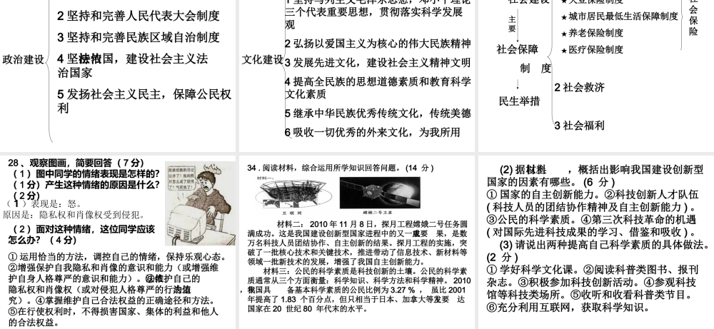 初三政治复习课件(重要)