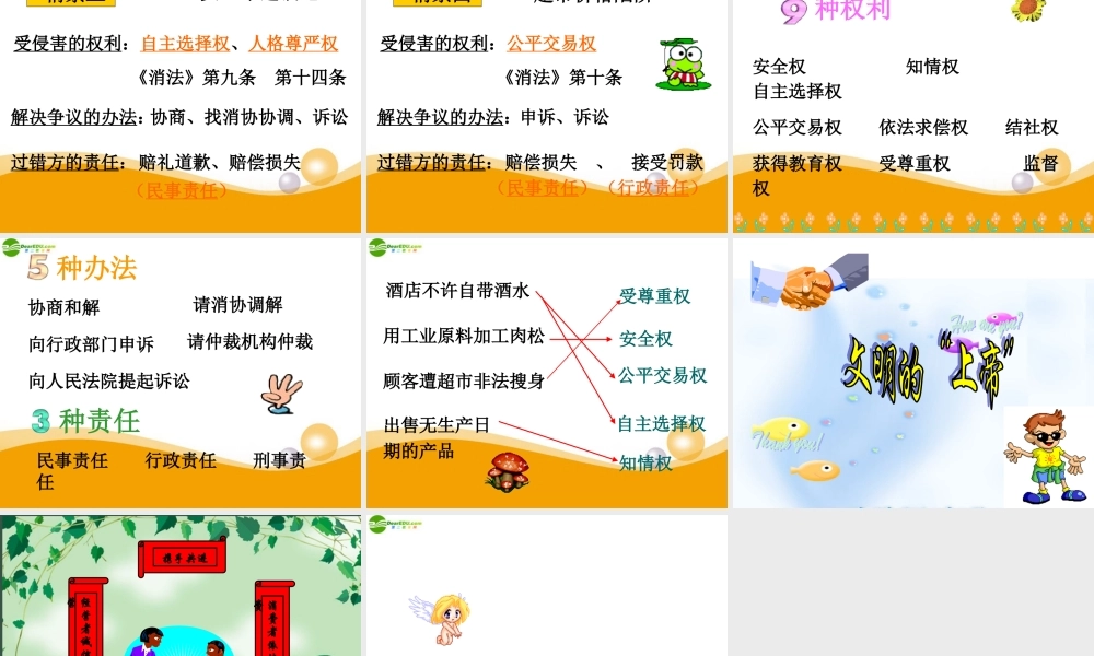 八年级政治下册 消费者的权益1课件 陕教版 课件