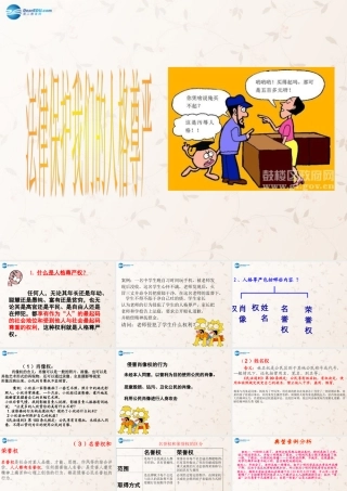 八年级政治上册 第八课 第二框 法律保护我们的人格尊严课件 鲁教版 课件