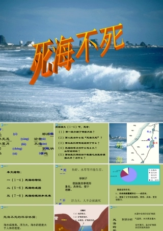 中学七年级语文上册 23 死海不死课件 鲁教版五四制 课件