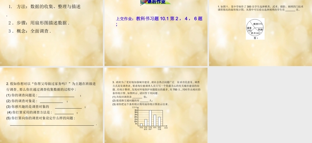 七年级数学下册 10.1(统计调查)数据的收集 整理与描述(第1课时)课件 (新版)新人教版 课件