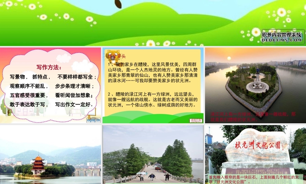 作文美丽的地方状元洲定稿