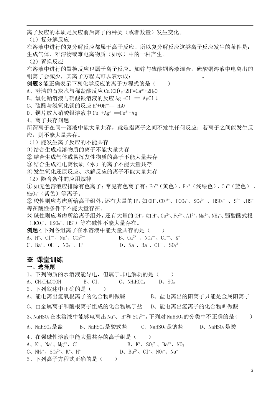 第3讲离子反应_第2页