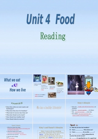 九年级英语 (Unit4 Food-Reading)课件