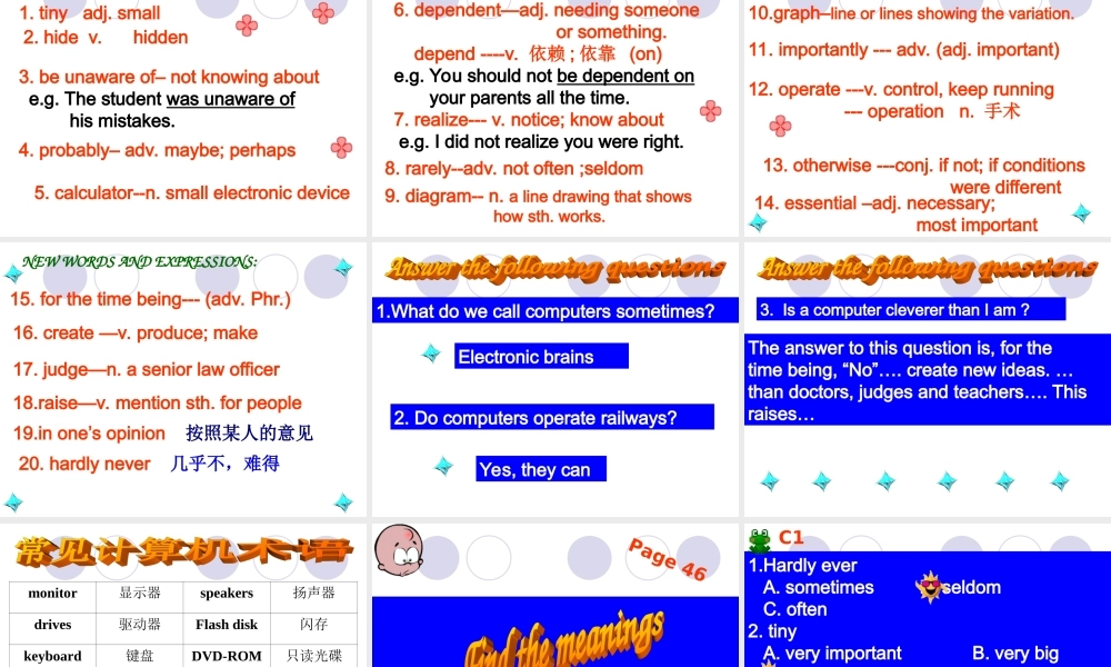 八年级英语chapter 4-new课件深圳牛津版 课件