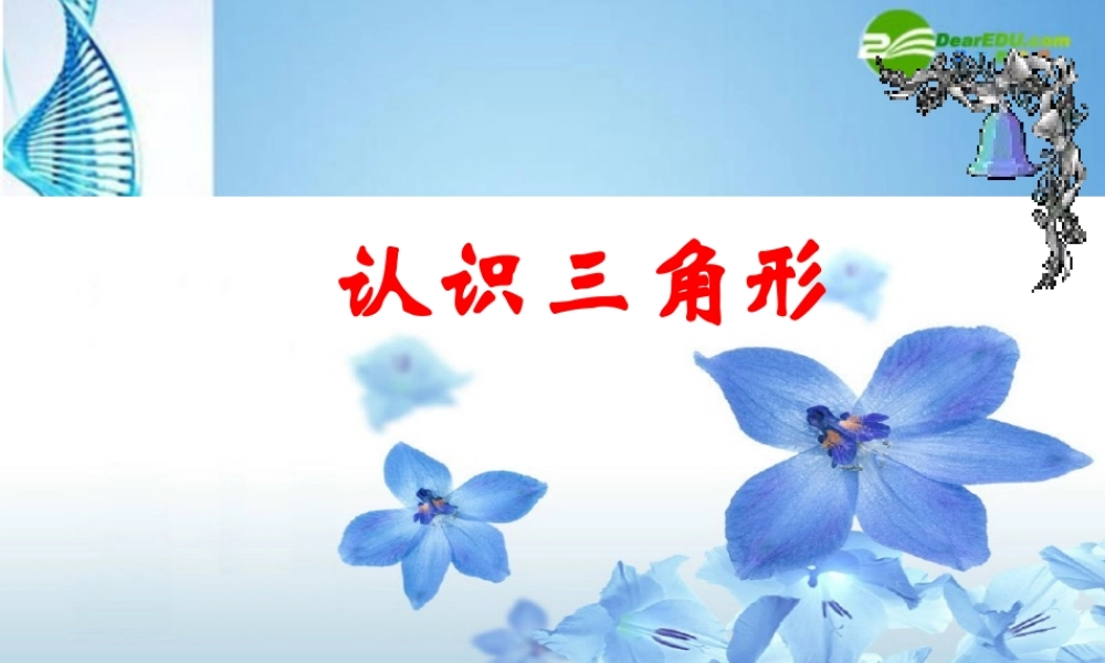 初中七年级数学下册 (认识三角形)课件 苏科版 课件