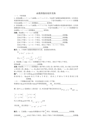 函数的线性变换
