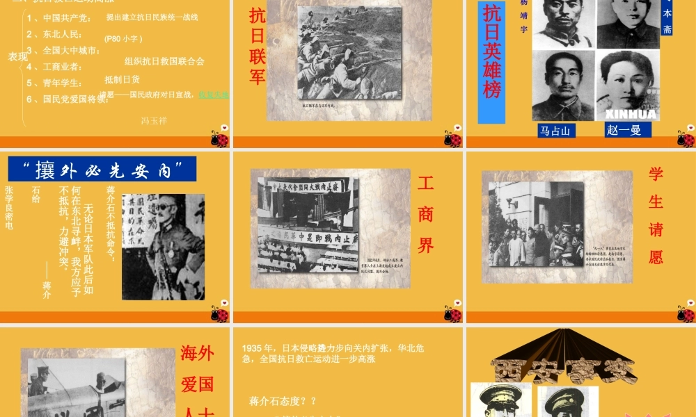 八年级历史上册 第十二课民族危机空前严重课件 华东师大版 课件