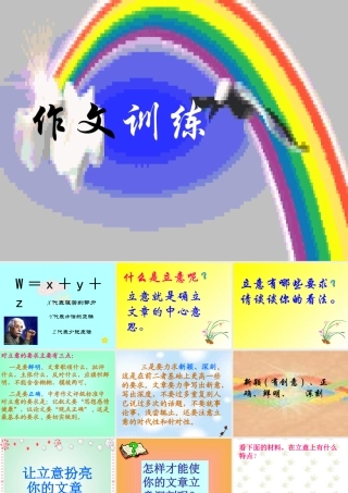 八年级语文 作文训练 作文立意课件 人教版 课件