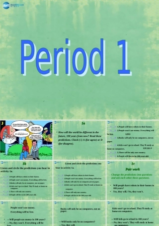 八年级英语上册 Unit 7 Will people have robots？(第1课时)课件 (新版)人教新目标版 课件