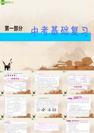 中考化学 物质的多样性复习课件 鲁教版 课件