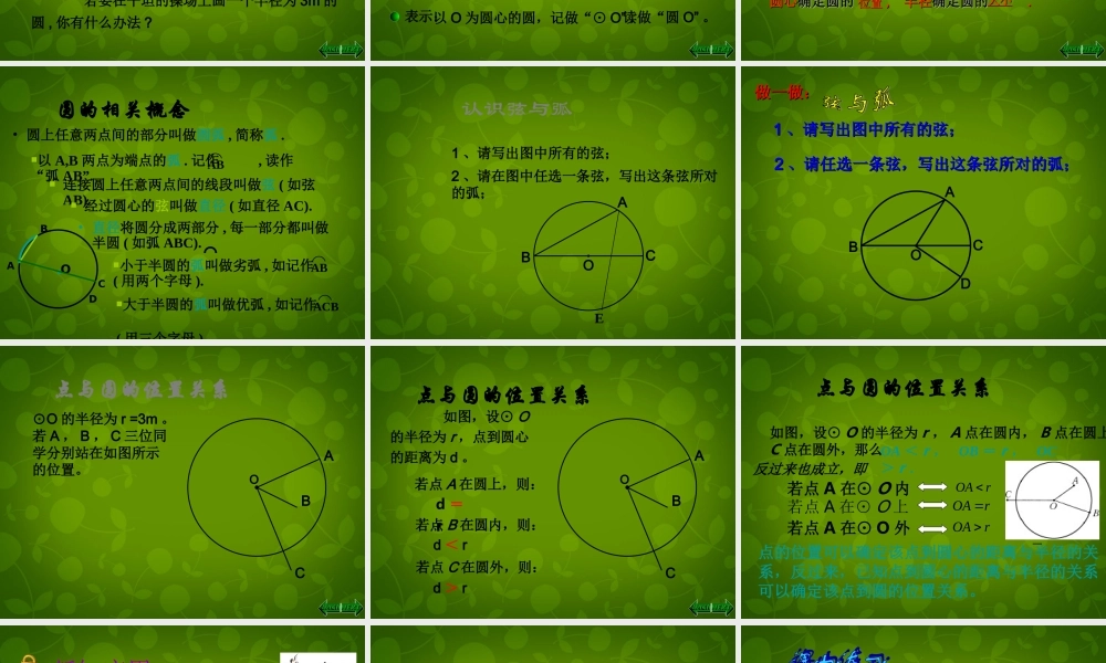九年级数学上册 第24章 圆课件 新人教版 课件