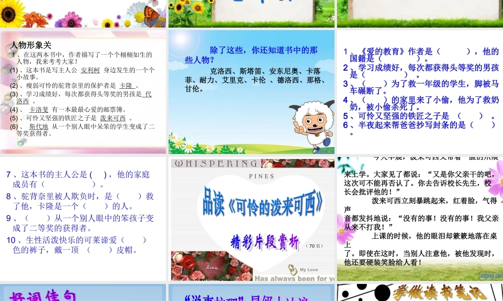 《爱的教育》课件