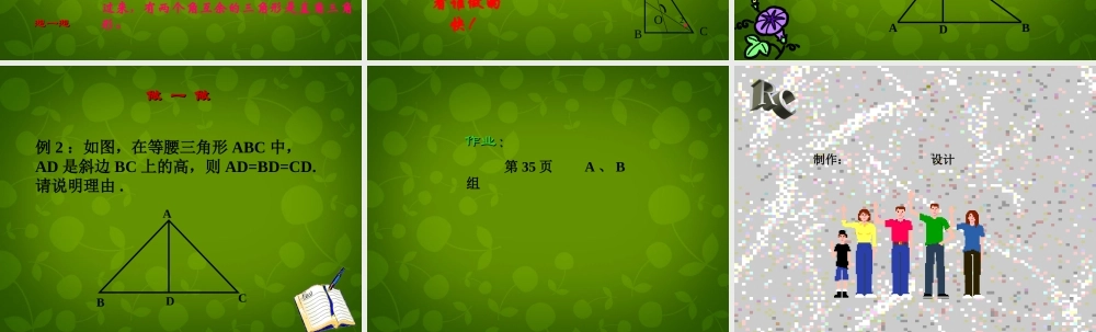八年级数学上册 2.5 直角三角形课件 浙教版 课件