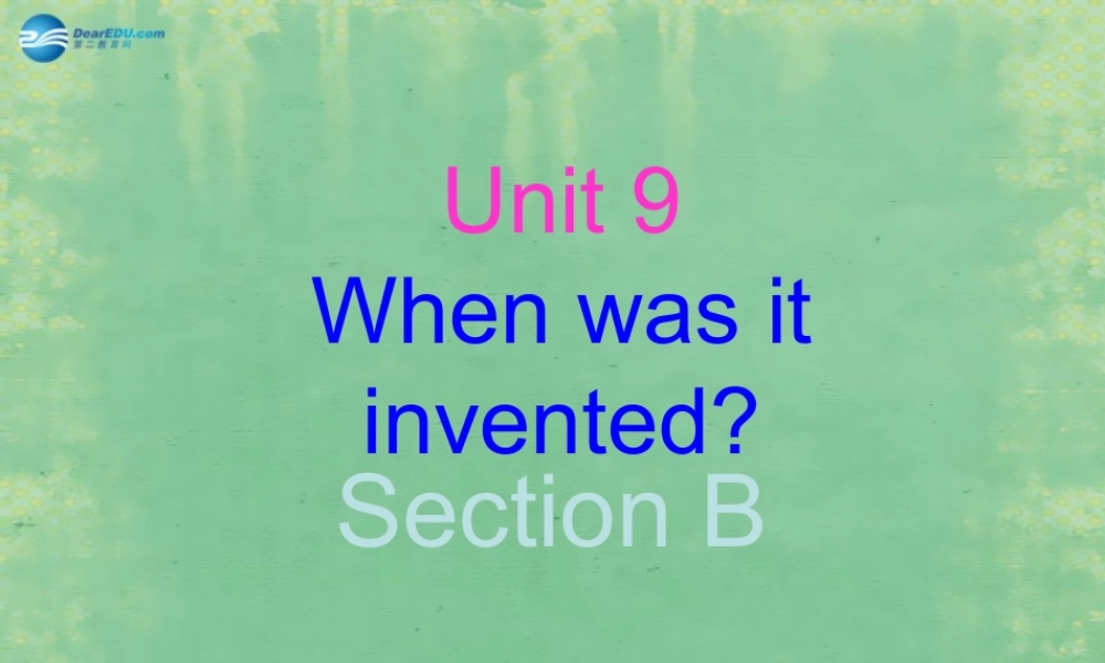 中学九年级英语全册 Unit 9 I like music that I can dance to(第2课时)课件 (新版)人教新目标版 课件