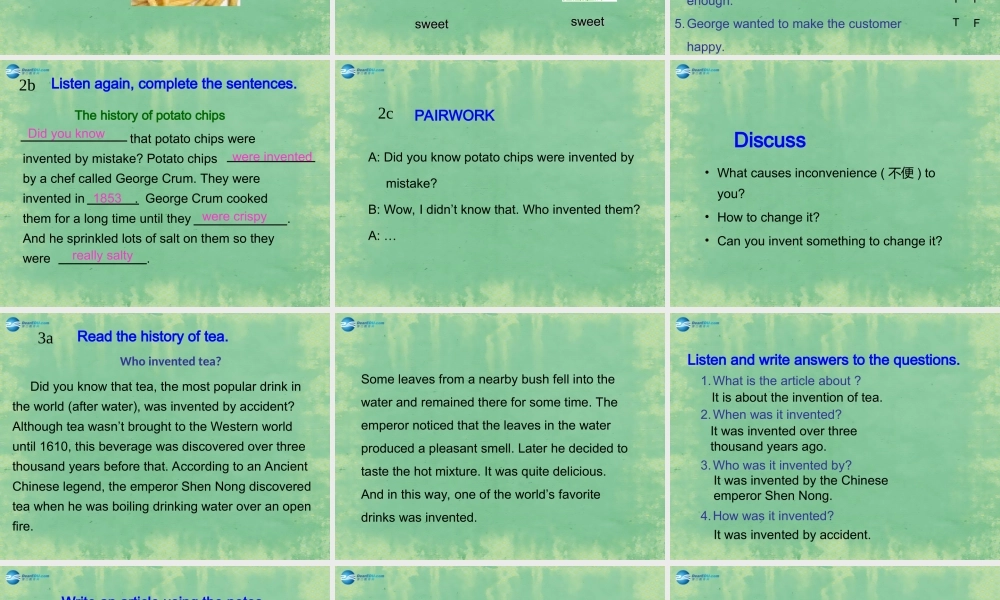 中学九年级英语全册 Unit 9 I like music that I can dance to(第2课时)课件 (新版)人教新目标版 课件