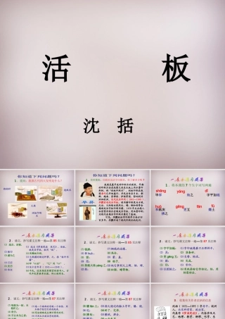 八年级语文下册 第三单元 13(短文两篇)活板课件 苏教版 课件