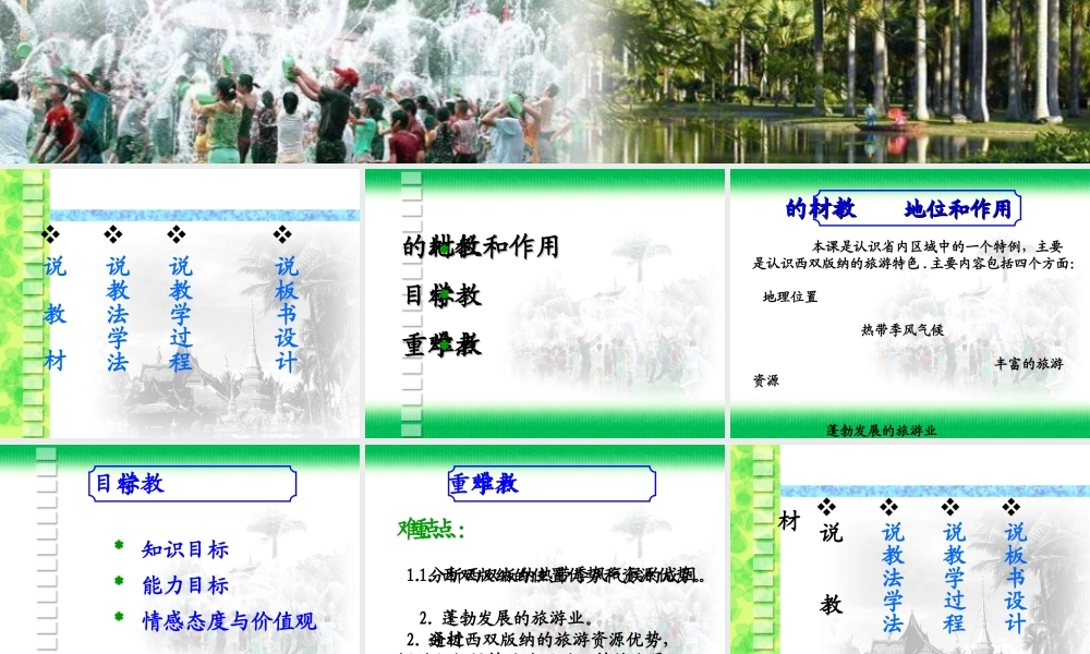 八年级地理 西双版纳课件 新课标人教版 课件