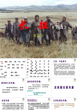 八年级语文长征课件 苏教版 课件