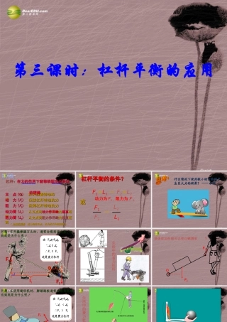 九年级科学 第三节 认识简单的机械(第三课时)课件