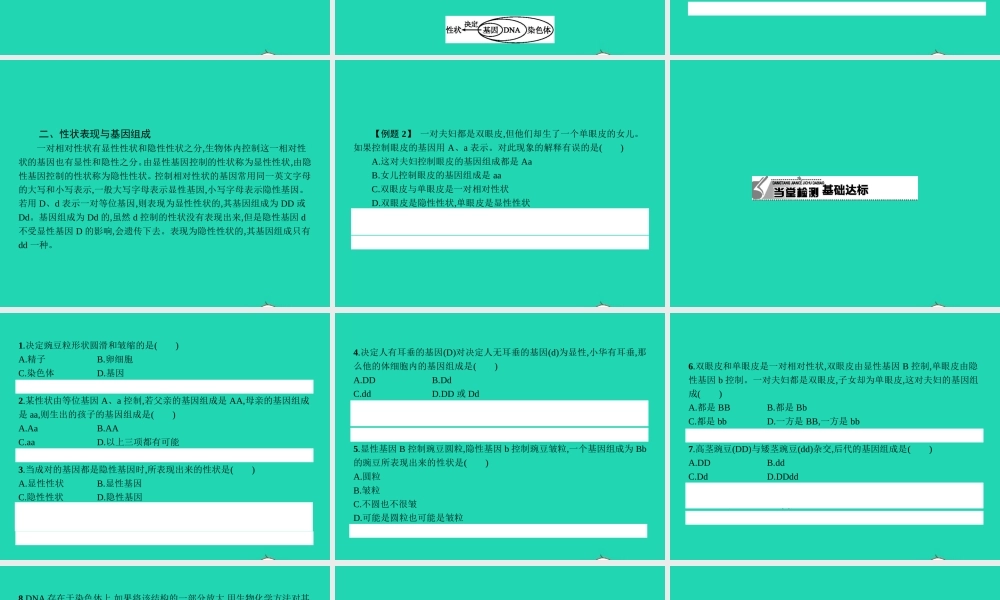 八年级生物下册 6.2.1 遗传(第2课时)课件 (新版)冀教版 课件