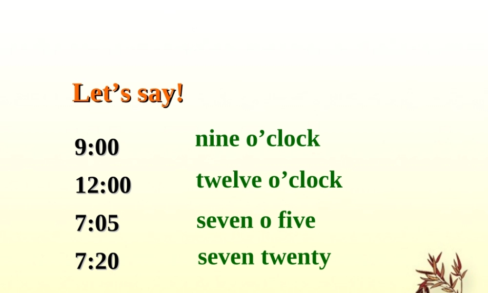 九年级英语复习(时间表达及in,on,at)课件 人教新目标版 课件