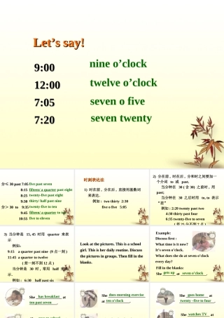 九年级英语复习(时间表达及in,on,at)课件 人教新目标版 课件