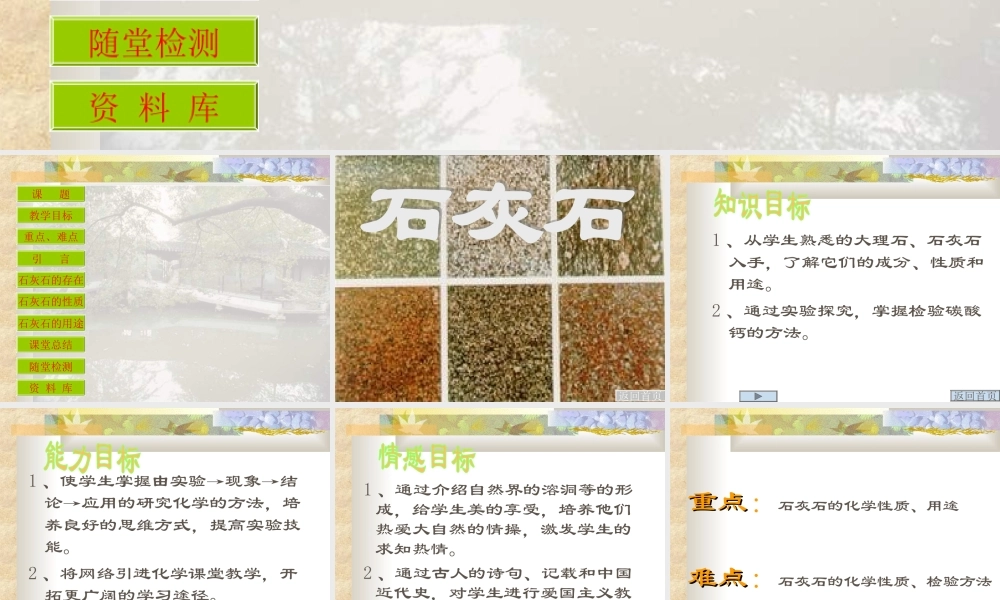 初三化学复习课件石灰石 课件